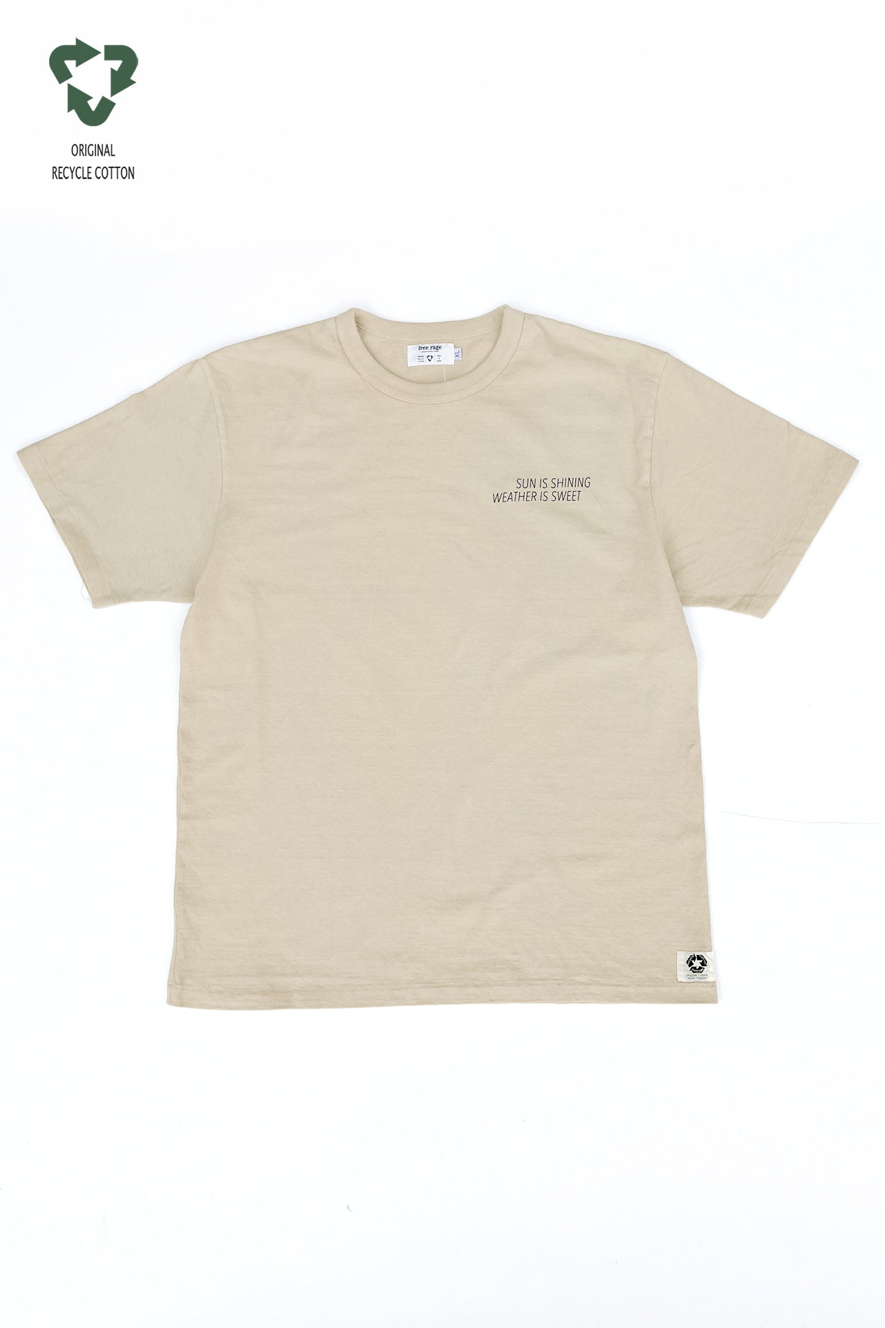 "SUN IS SHINE" リサイクルコットンTee