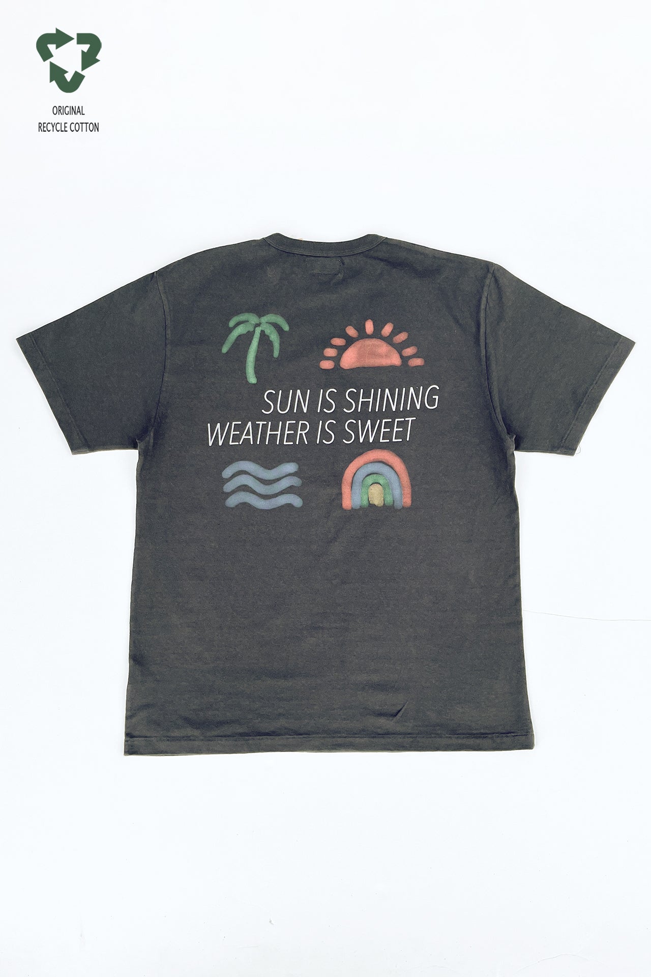 "SUN IS SHINE" リサイクルコットンTee