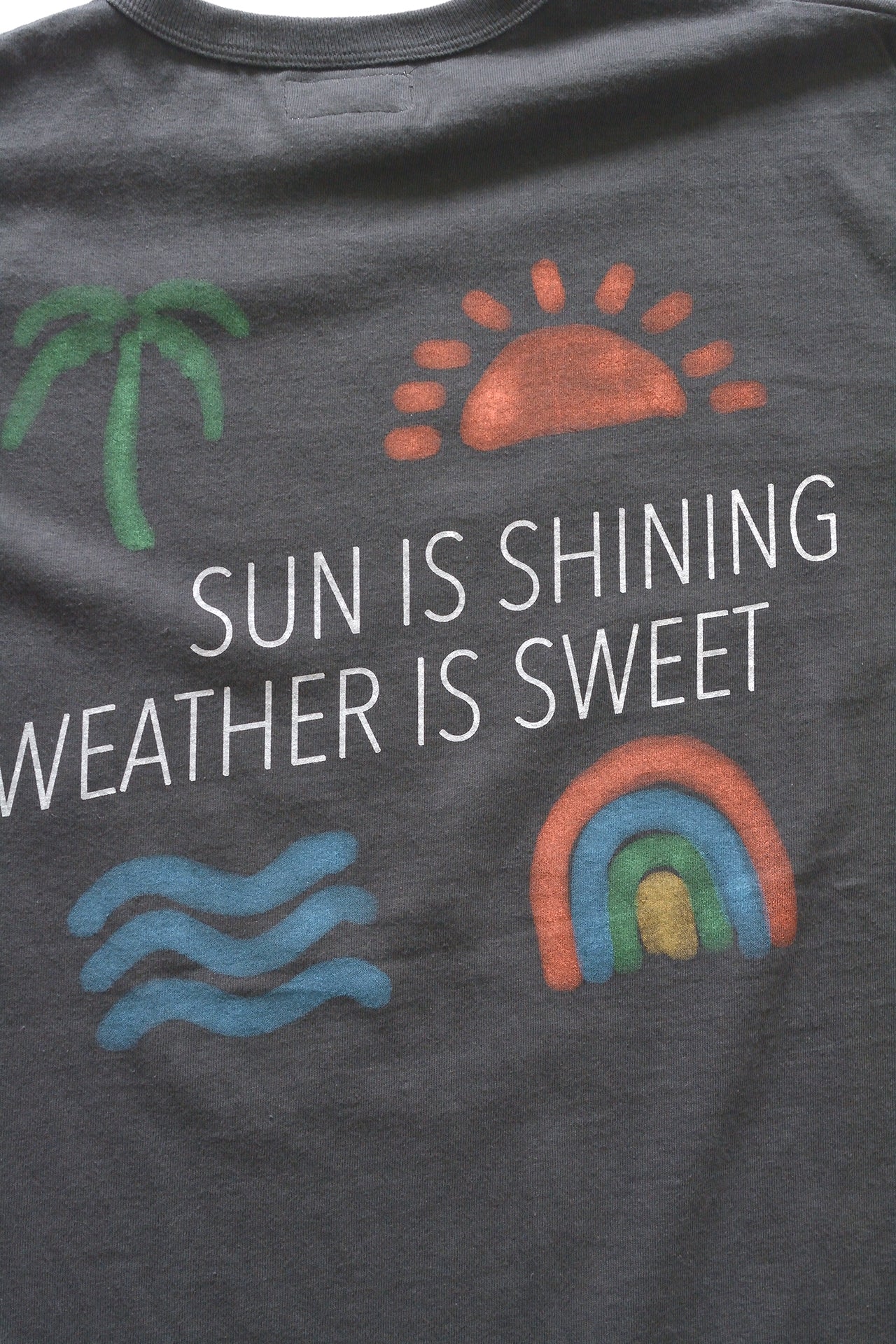 "SUN IS SHINE" リサイクルコットンTee
