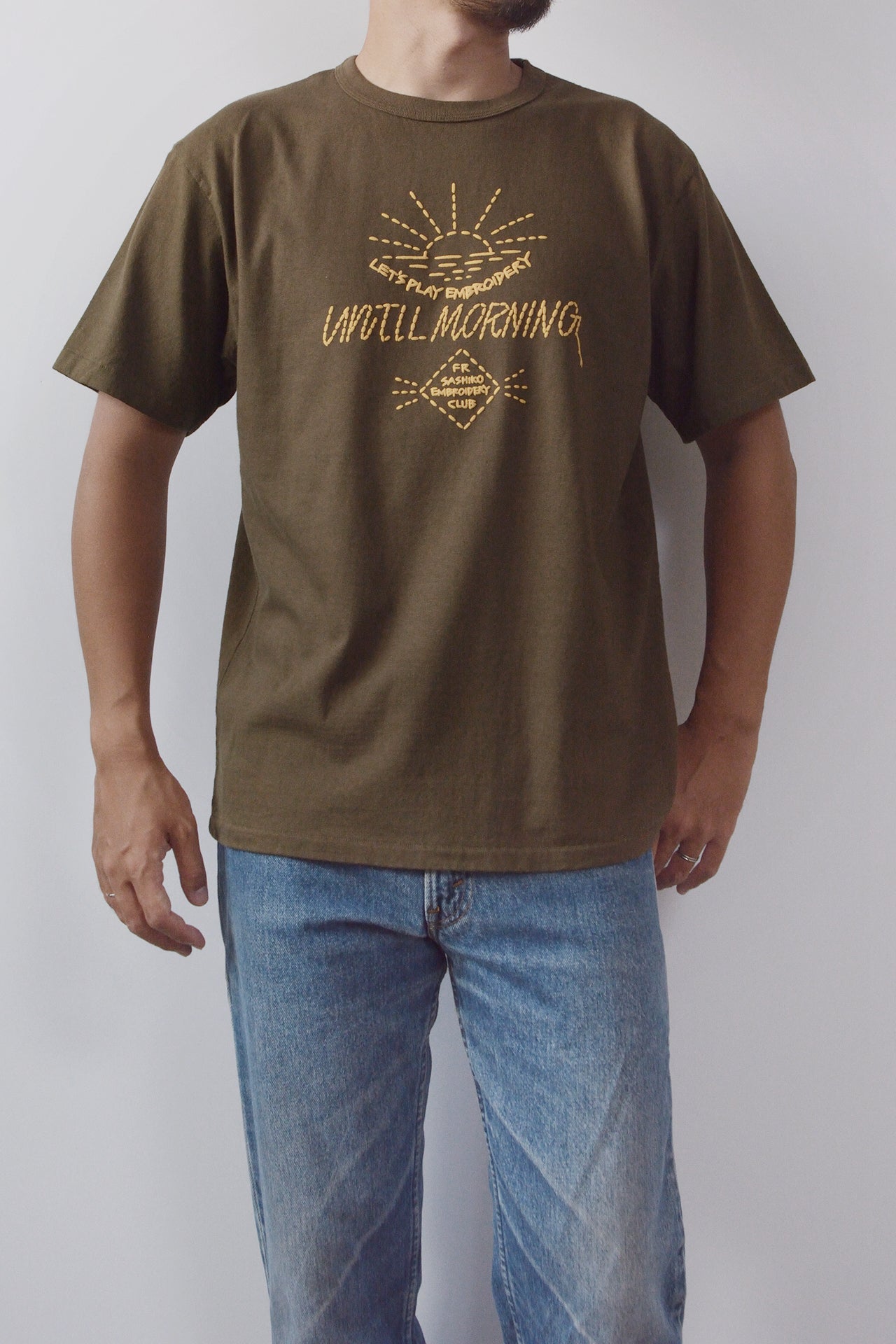 "UNTILL MORNING" リサイクルコットンTee