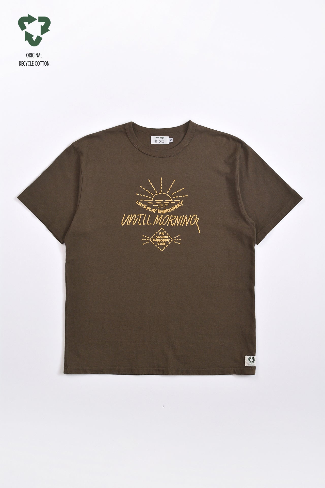 "UNTILL MORNING" リサイクルコットンTee