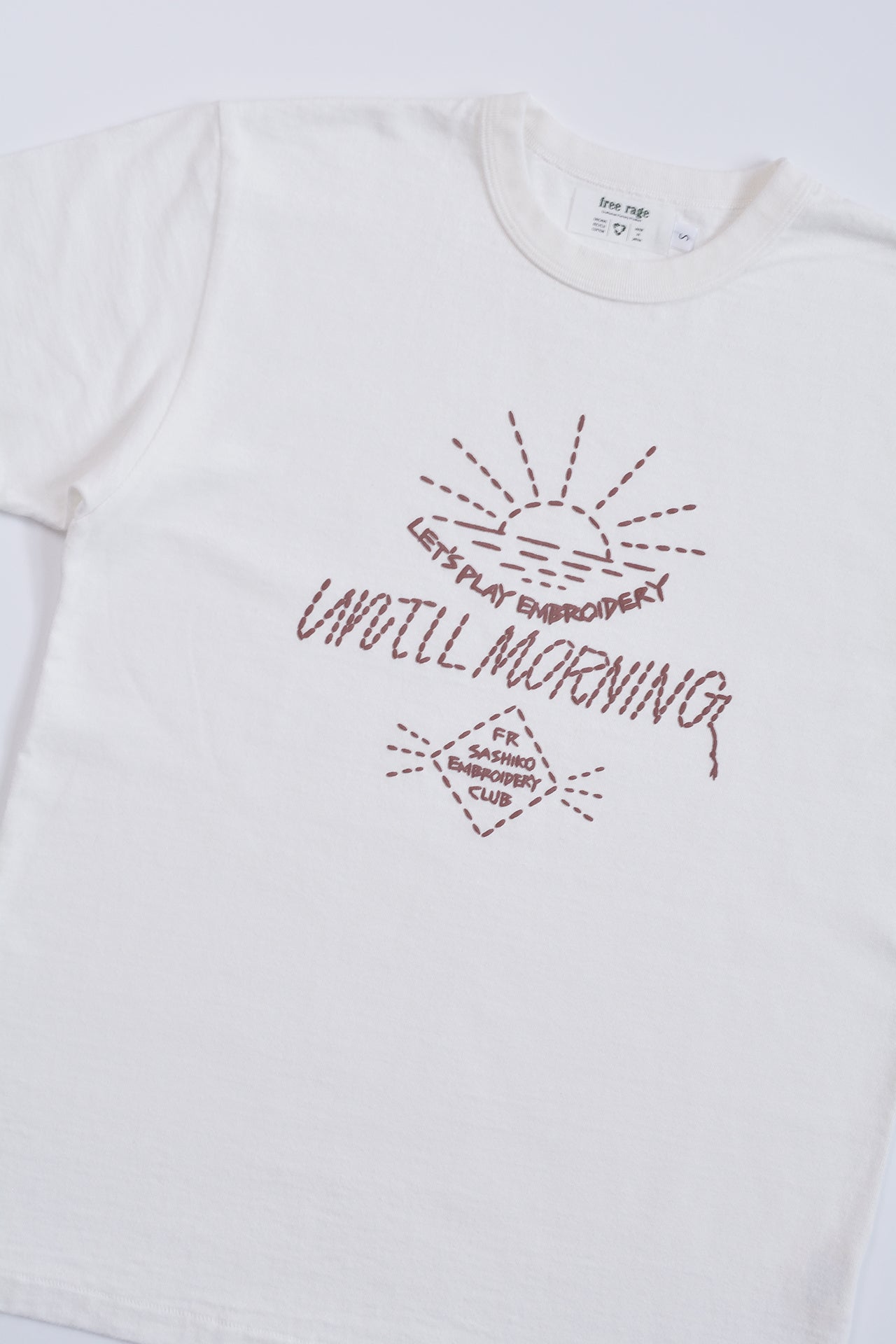 "UNTILL MORNING" リサイクルコットンTee