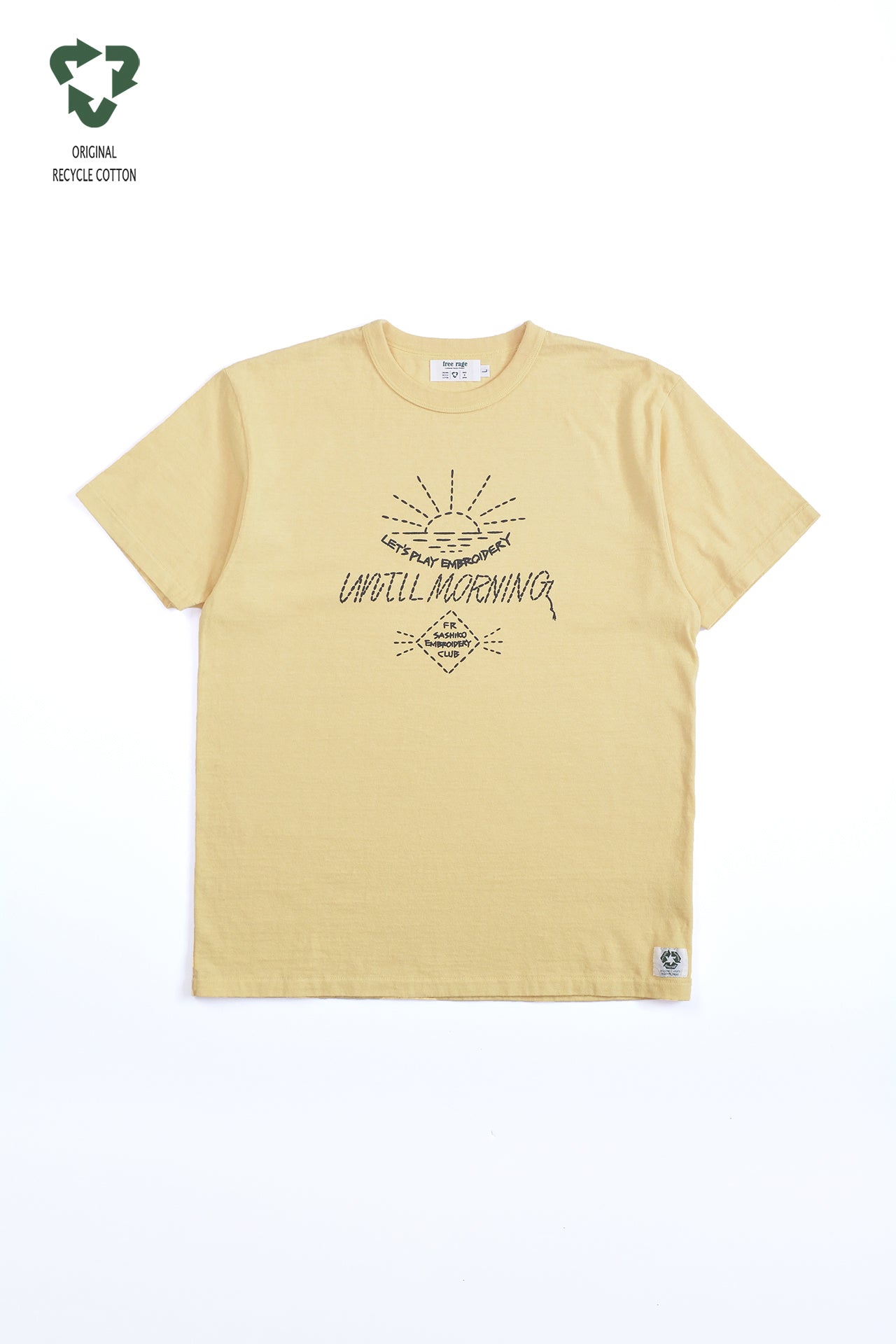 "UNTILL MORNING" リサイクルコットンTee