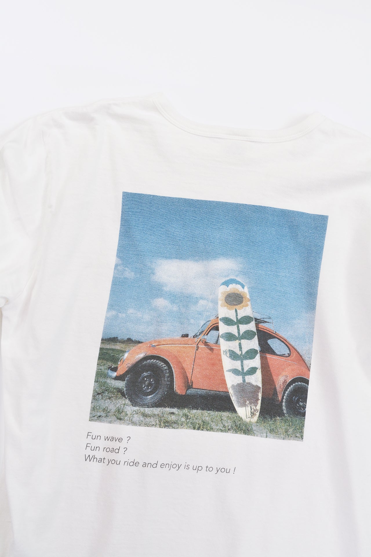 "愛車と向日葵" リサイクルコットンTee
