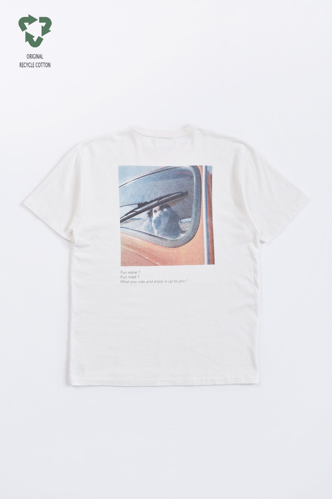 "愛車と愛犬" リサイクルコットンTee