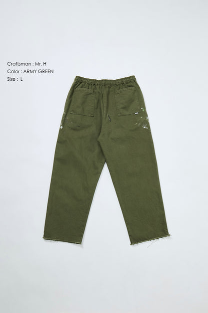 "Craftsman" リアルワークパンツ - ARMY GREEN