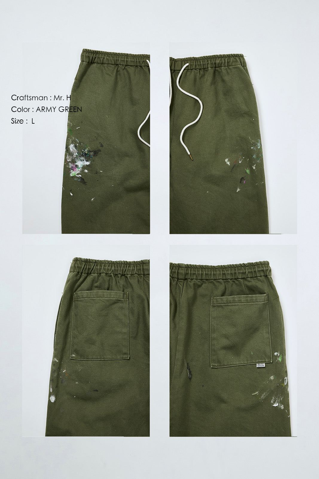 "Craftsman" リアルワークパンツ - ARMY GREEN