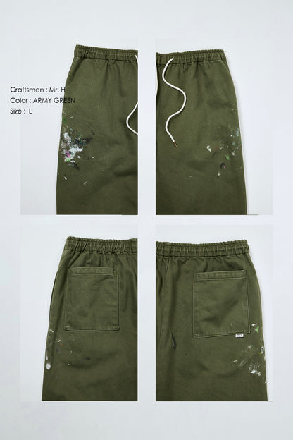 "Craftsman" リアルワークパンツ - ARMY GREEN