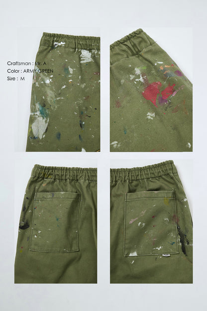 "Craftsman" リアルワークパンツ - ARMY GREEN