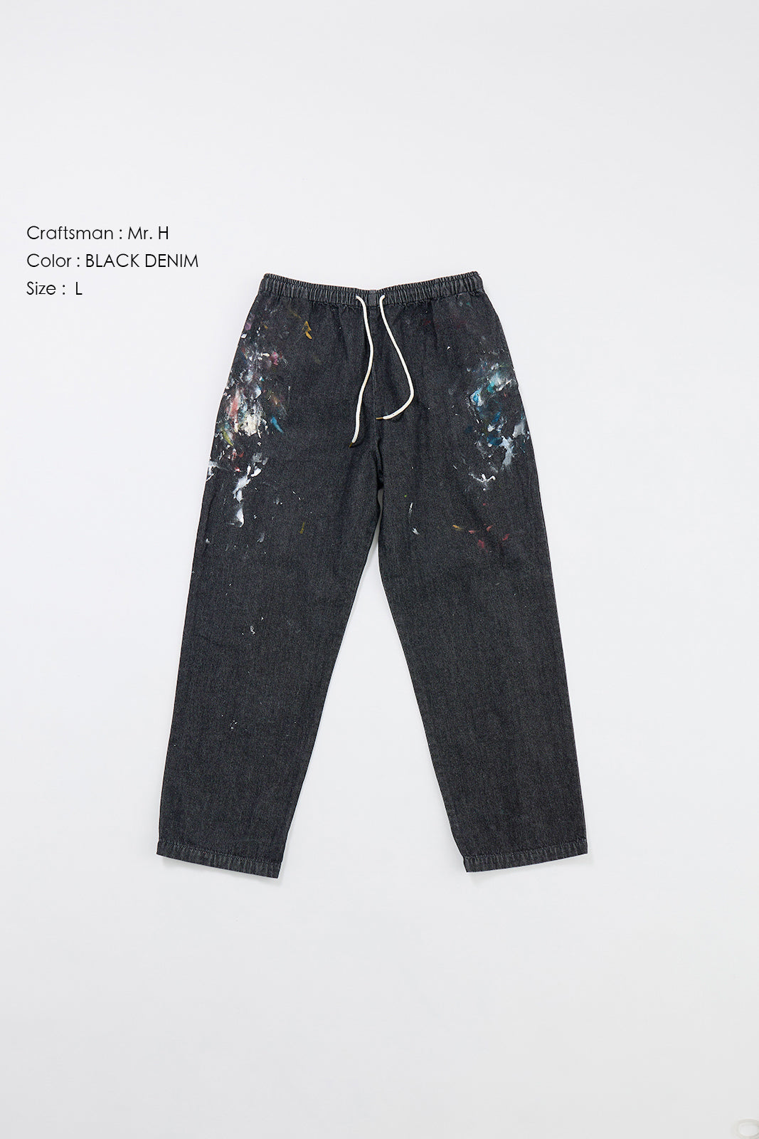 "Craftsman" リアルワークパンツ - BLACK DENIM