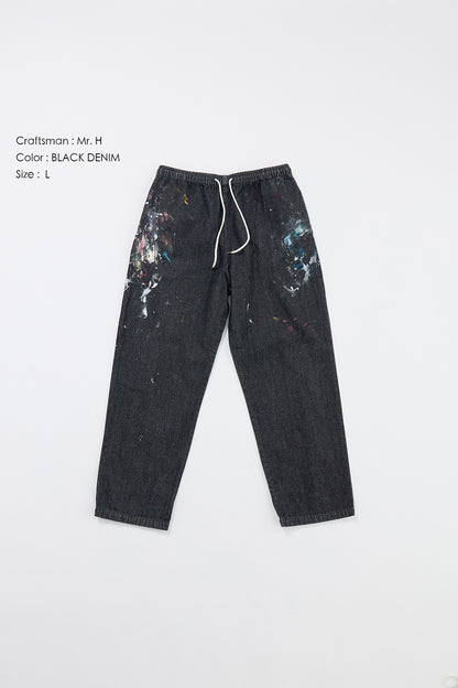 "Craftsman" リアルワークパンツ - BLACK DENIM