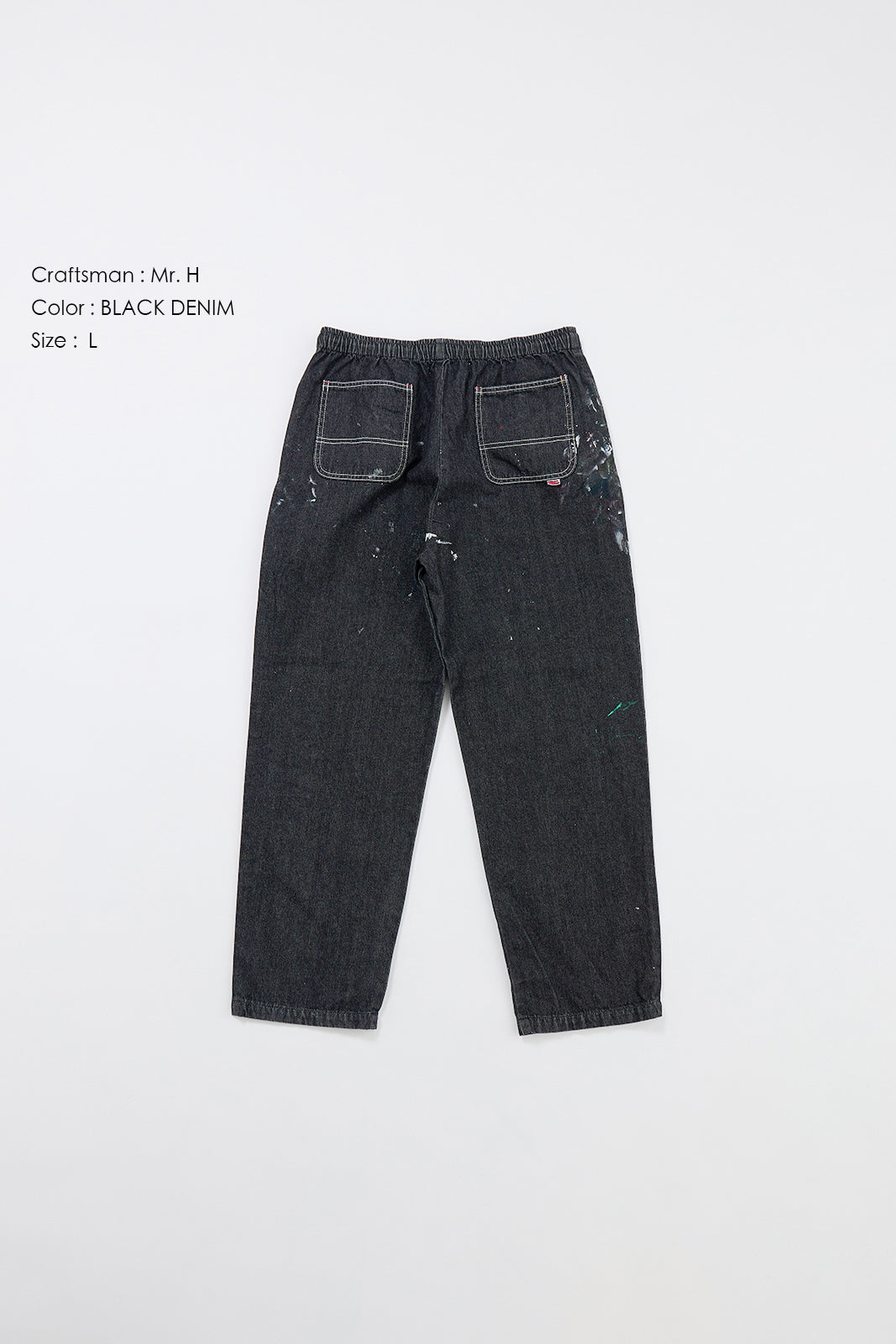 "Craftsman" リアルワークパンツ - BLACK DENIM