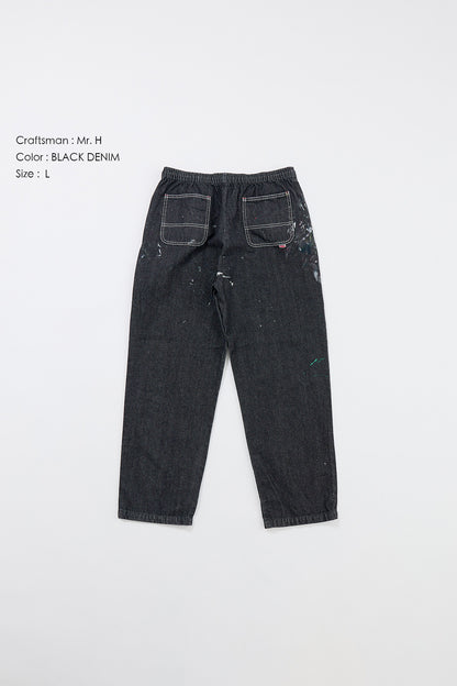 "Craftsman" リアルワークパンツ - BLACK DENIM