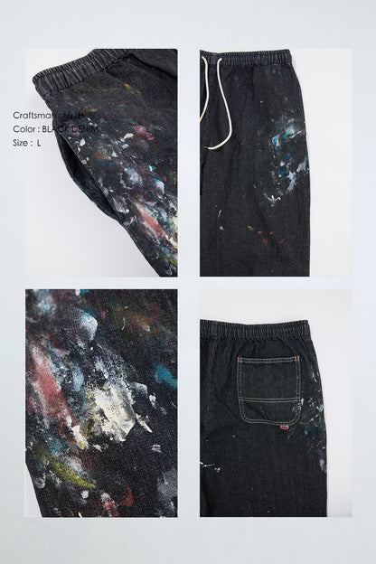 "Craftsman" リアルワークパンツ - BLACK DENIM