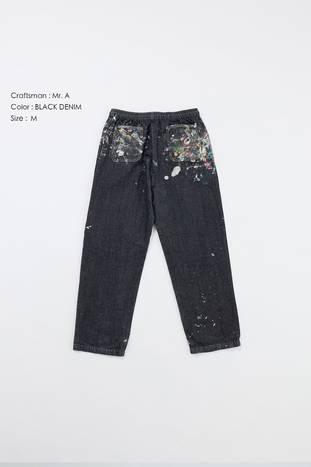 "Craftsman" リアルワークパンツ - BLACK DENIM