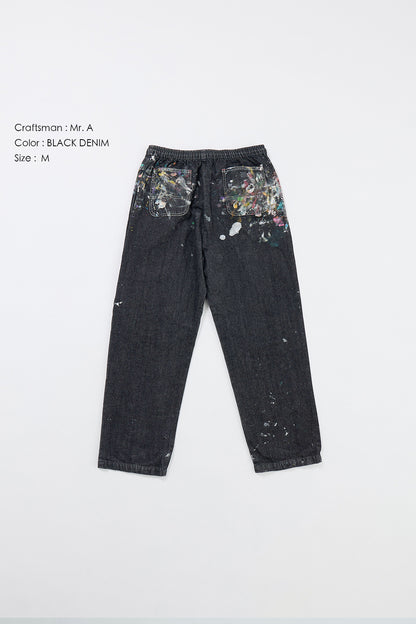 "Craftsman" リアルワークパンツ - BLACK DENIM