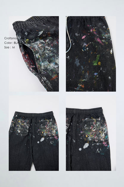 "Craftsman" リアルワークパンツ - BLACK DENIM