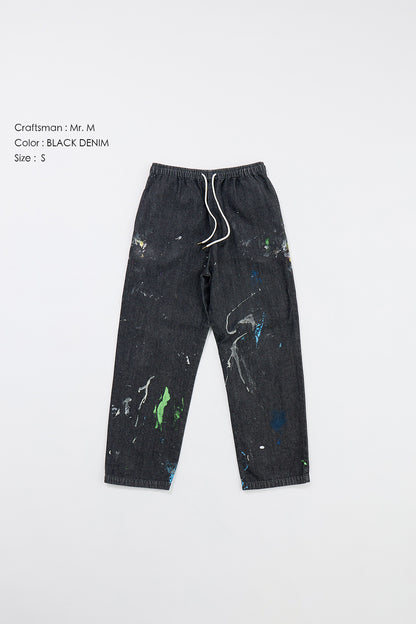 "Craftsman" リアルワークパンツ - BLACK DENIM