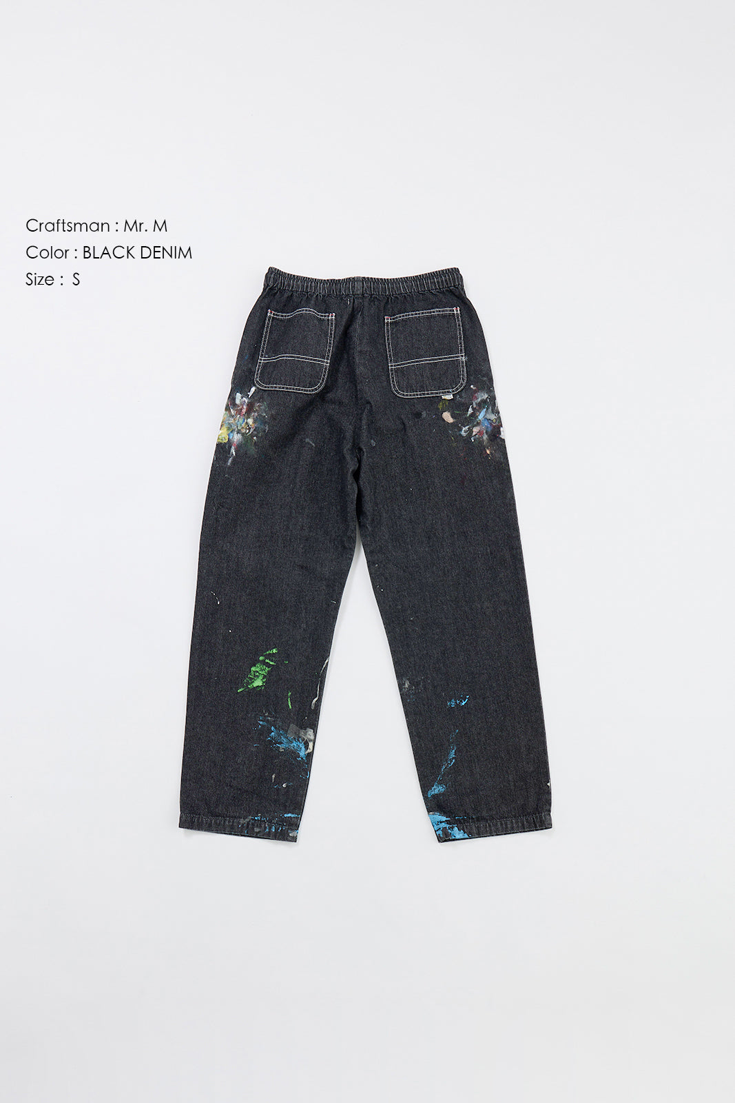 "Craftsman" リアルワークパンツ - BLACK DENIM