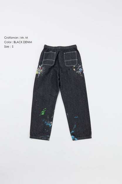 "Craftsman" リアルワークパンツ - BLACK DENIM