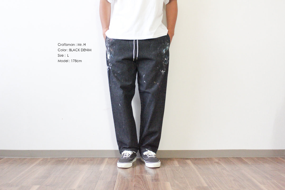 "Craftsman" リアルワークパンツ - BLACK DENIM