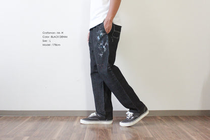 "Craftsman" リアルワークパンツ - BLACK DENIM