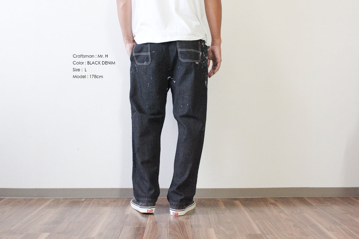 "Craftsman" リアルワークパンツ - BLACK DENIM