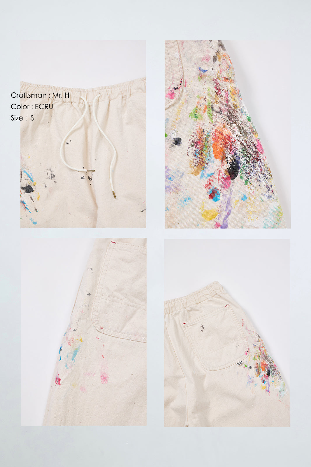 "Craftsman" リアルワークパンツ - ECRU