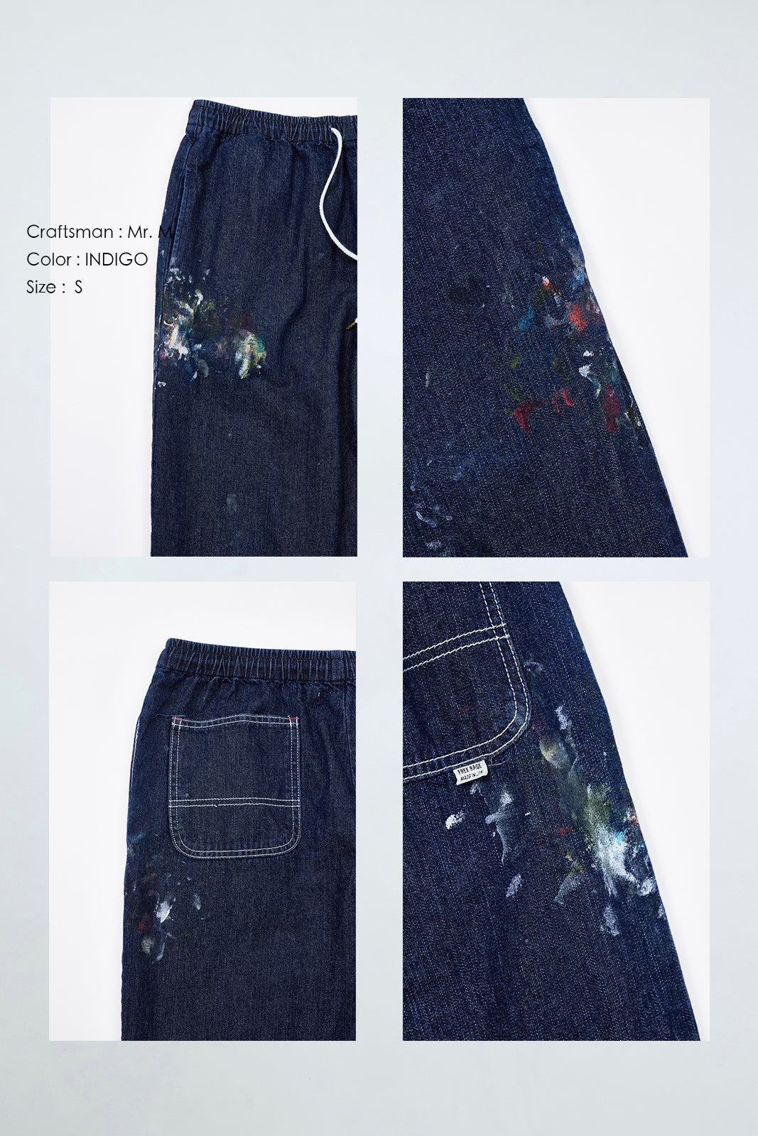 "Craftsman" リアルワークパンツ - INDIGO