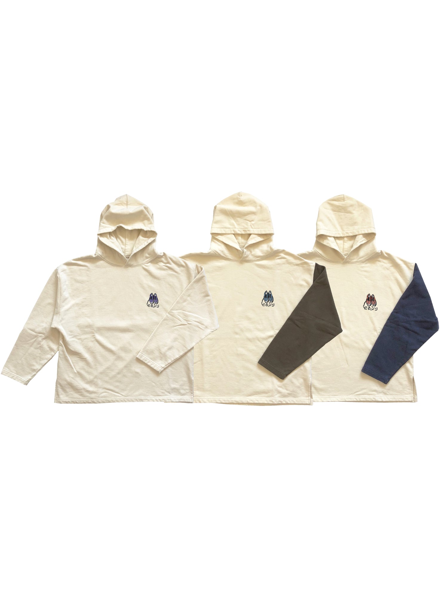 【サンプル】"easy" ルーズフィットプルオーバーパーカー