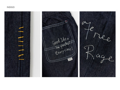 &quot;10oz DENIM&quot; ラフ＆タフイージーパンツ -Hand Paint-／CRAFTSMAN VIBES ONLY