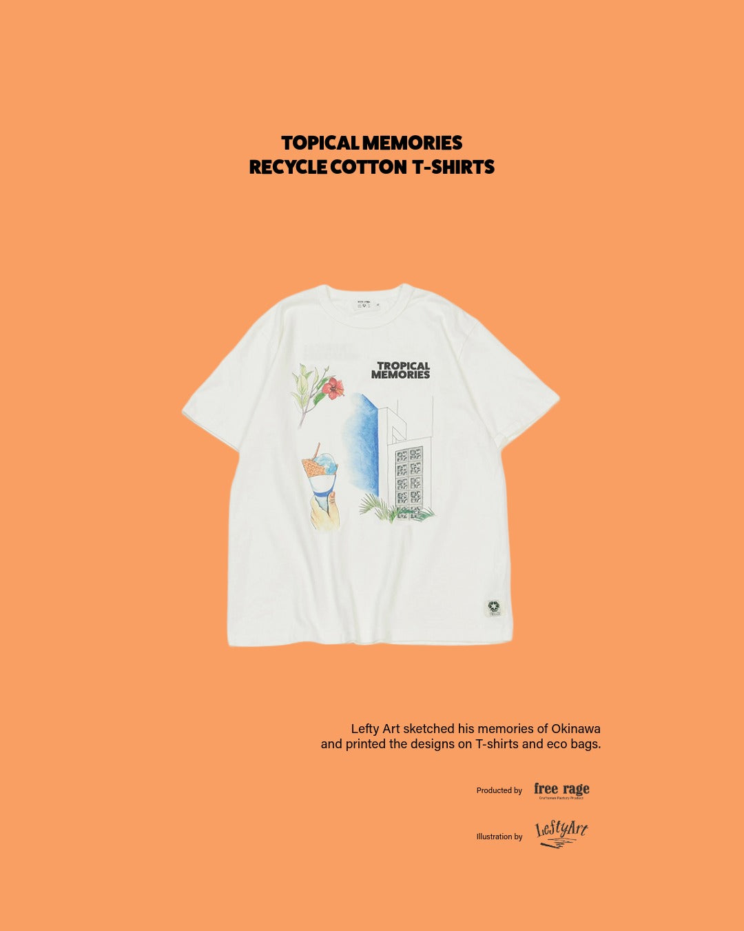 &quot;TROPICAL MEMORIES &quot; リサイクルコットンTee