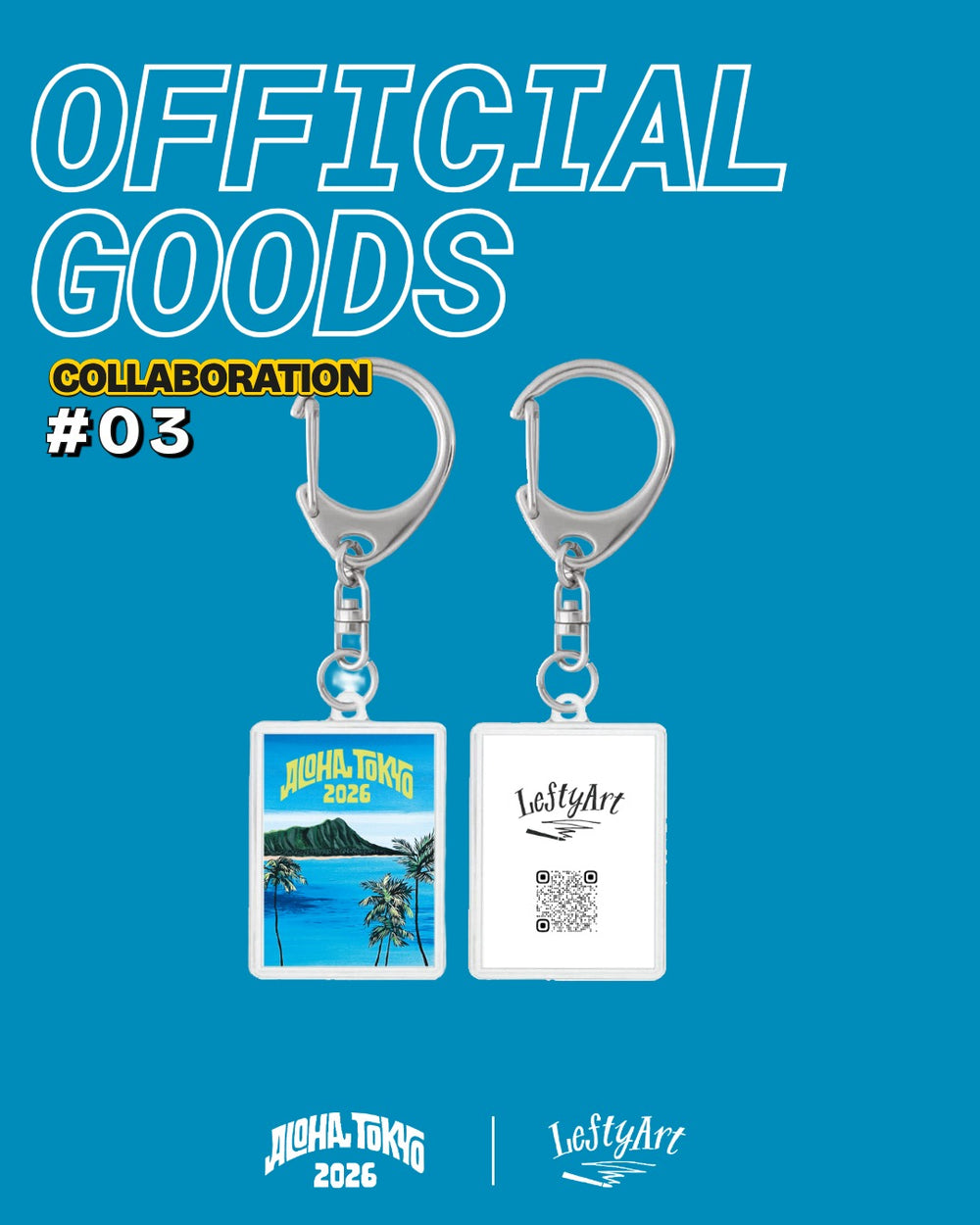 【予約商品】"ALOHA TOKYO × Lefty Art" キーチェーン