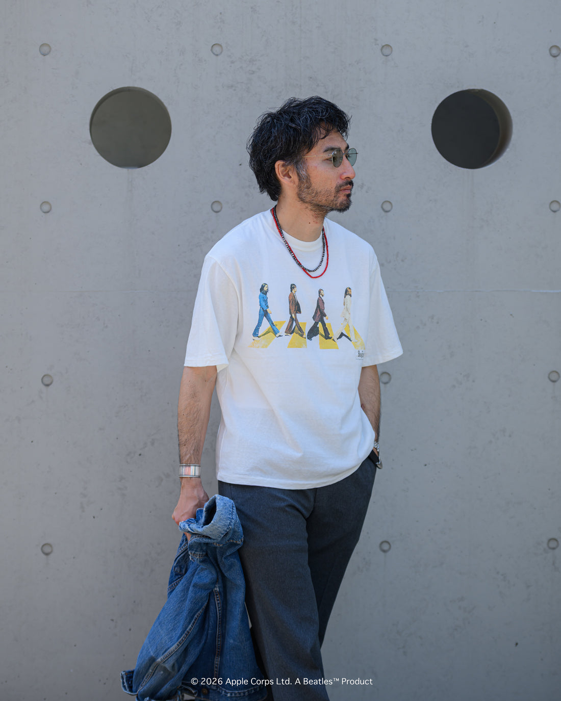 予約商品【THE BEATLES×free rage】Last Recording Recycle Cotton S/S Tee