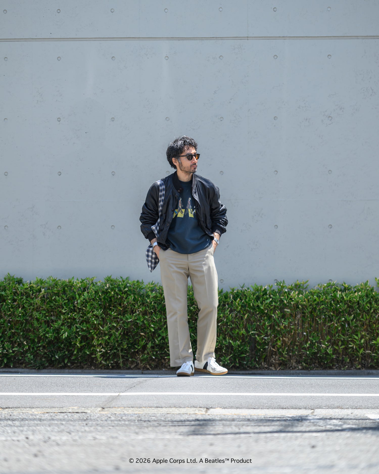 予約商品【THE BEATLES×free rage】Last Recording Raglan Crew Sweat