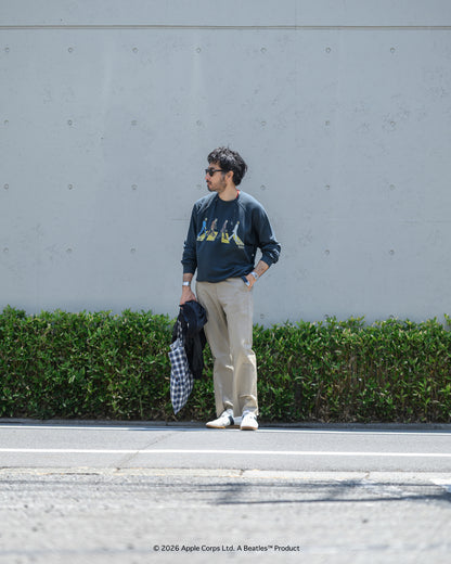 予約商品【THE BEATLES×free rage】Last Recording Raglan Crew Sweat
