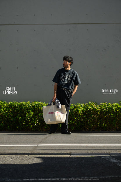 【John Lennon×free rage】ART リサイクルコットン半袖Tシャツ
