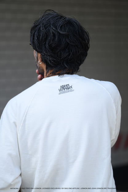 【John Lennon×free rage】ART Raglan Crew Sweat