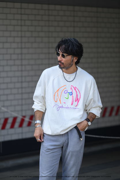【John Lennon×free rage】ART Raglan Crew Sweat