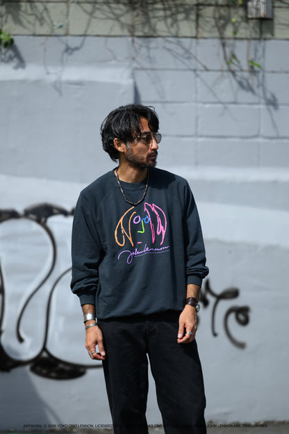 【John Lennon×free rage】ART Raglan Crew Sweat