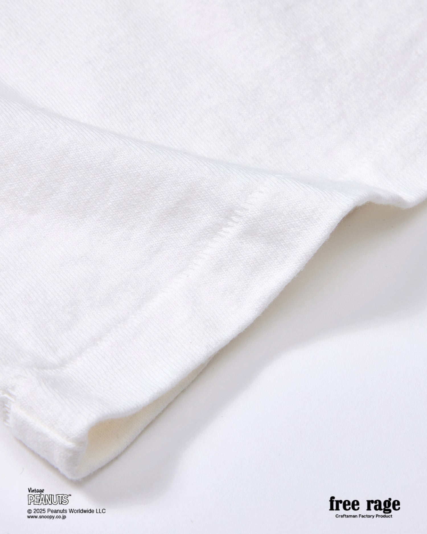 予約商品・【PEANUTS×free rage】CharlieBrown リサイクルコットン半袖Tシャツ