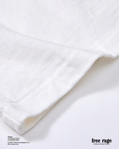 予約商品・【PEANUTS×free rage】CharlieBrown リサイクルコットン半袖Tシャツ