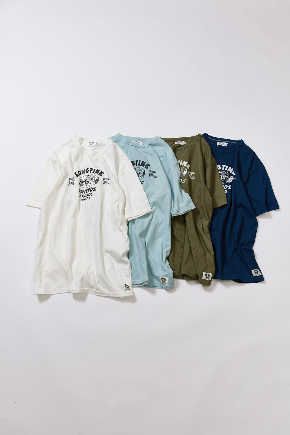 "Long Time Friends" リサイクルコットンTee