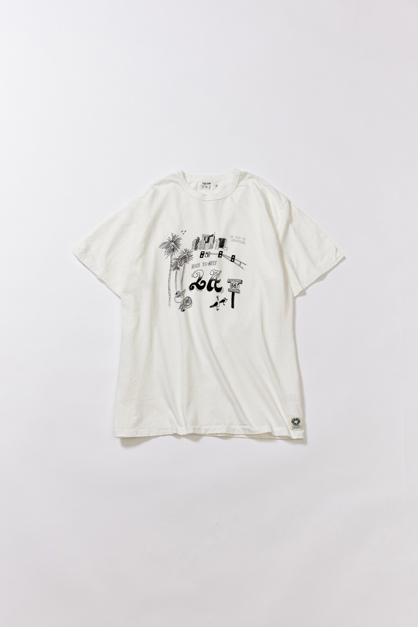 &quot;NICE TO MEET...LA&quot; リサイクルコットンTee