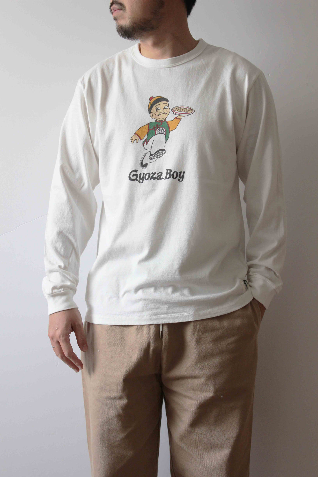&quot;GYOZA BOY vol.2&quot; リサイクルコットン長袖Tee