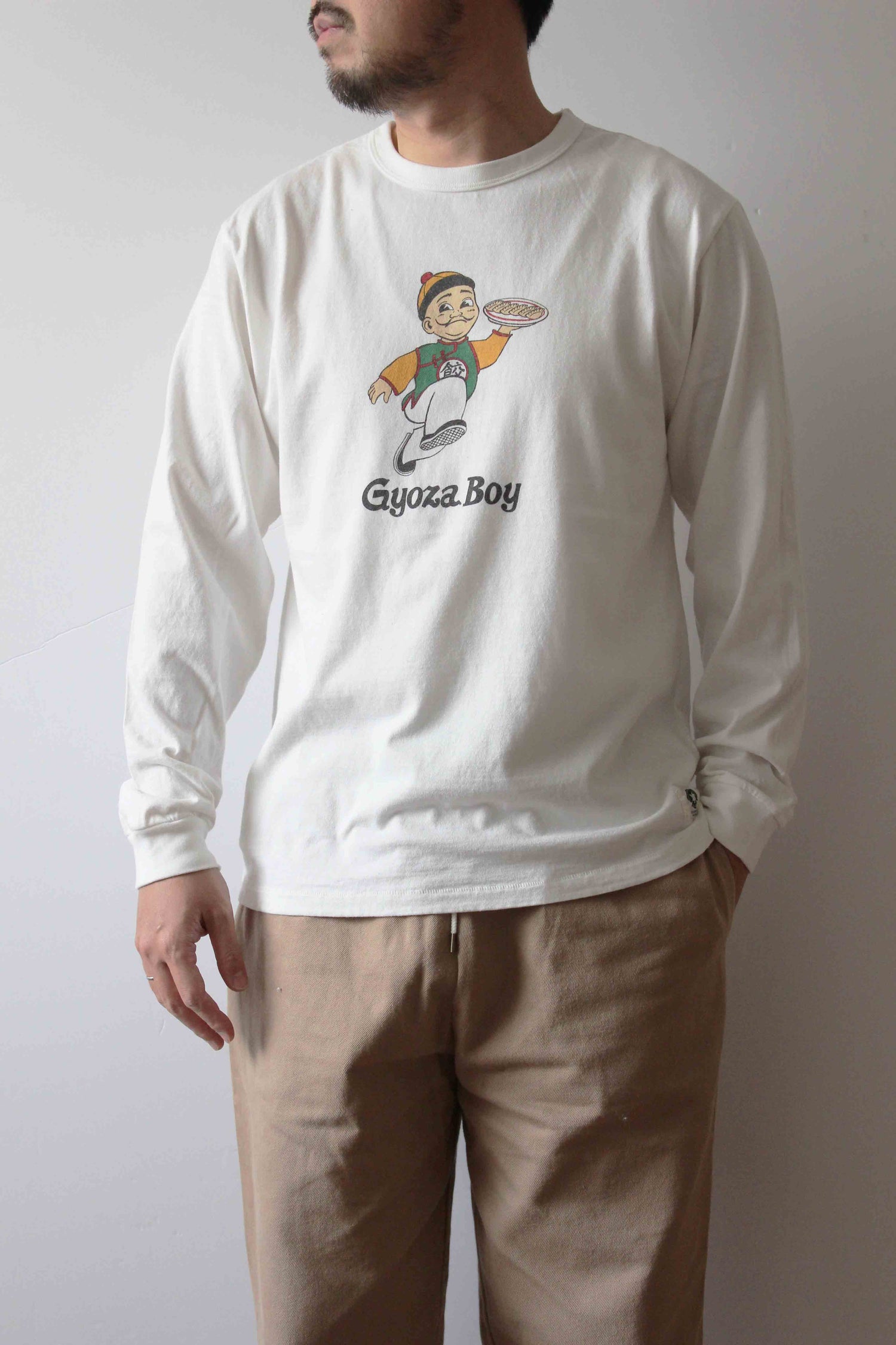 &quot;GYOZA BOY vol.2&quot; リサイクルコットン長袖Tee