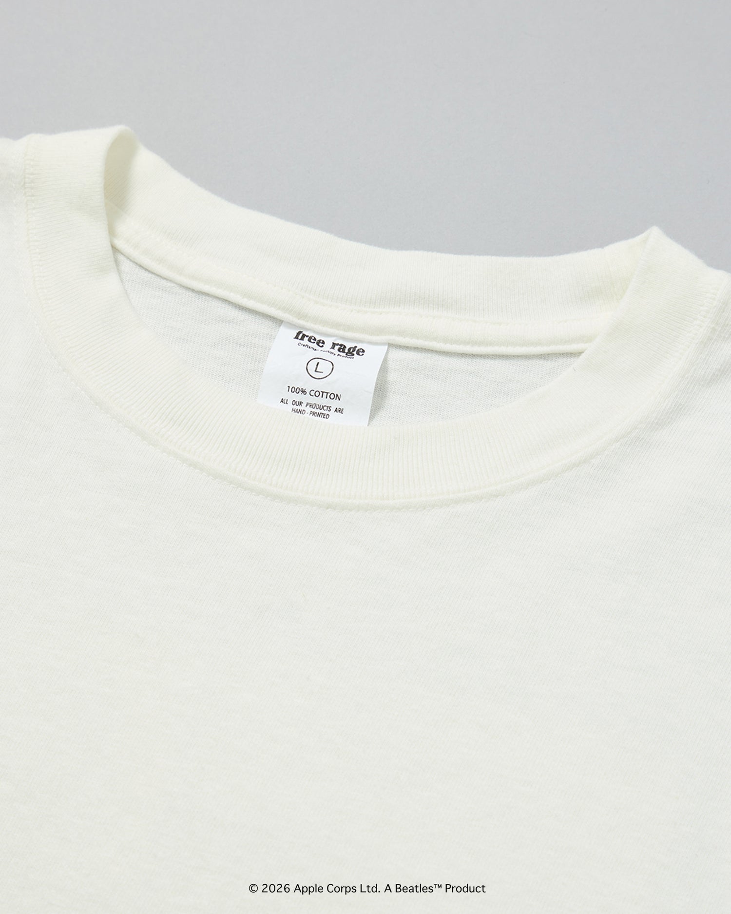 予約商品【THE BEATLES×free rage】Last Release Recycle Cotton S/S Tee