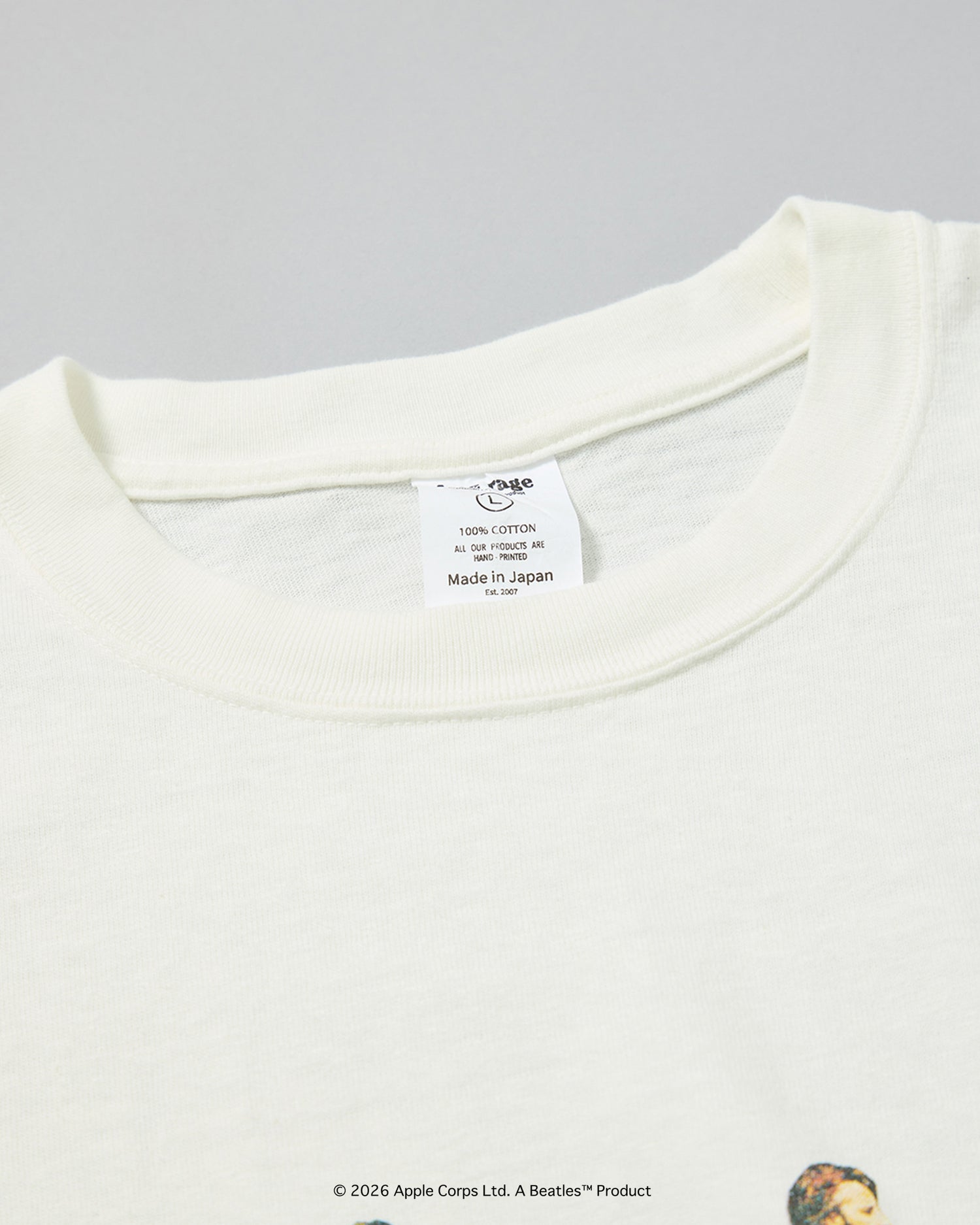 予約商品【THE BEATLES×free rage】Last Recording Recycle Cotton S/S Tee