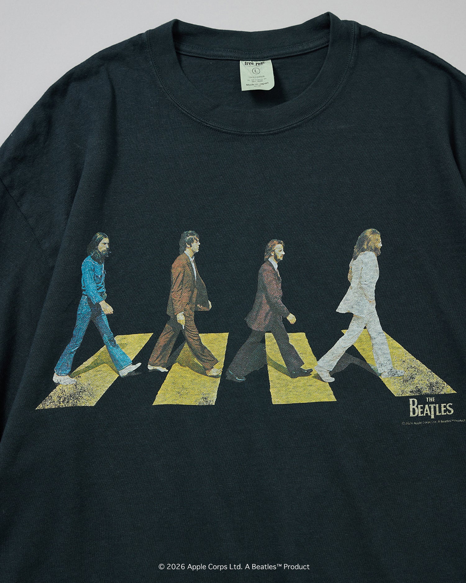 予約商品【THE BEATLES×free rage】Last Recording Recycle Cotton S/S Tee