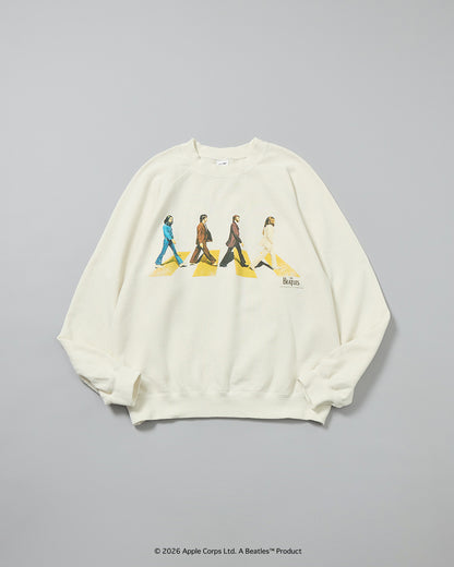 予約商品【THE BEATLES×free rage】Last Recording Raglan Crew Sweat